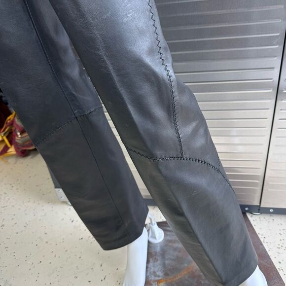 Versus by Versace Leather Slim Pants 24/38 Made in Italy XS - Picture 6 of 15